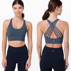 Lululemon Free To Be Moved Bra *Medium Support, A/B Cup Iron Blue